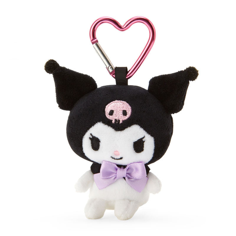 Sanrio｜Kuromi Plush Mascot Holder With Heart Carabiner About 9Cm