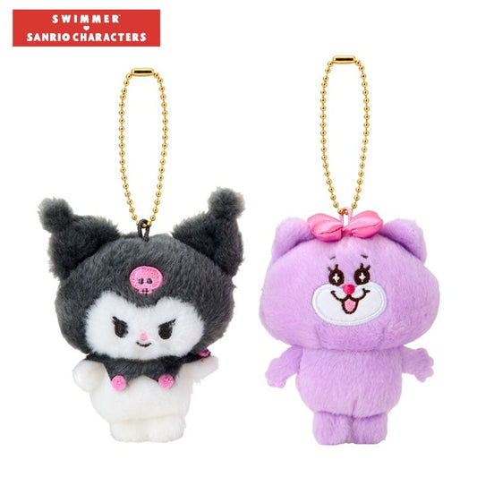 Sanrio x SWIMMER | Plush Keychains Set (Kuromi)