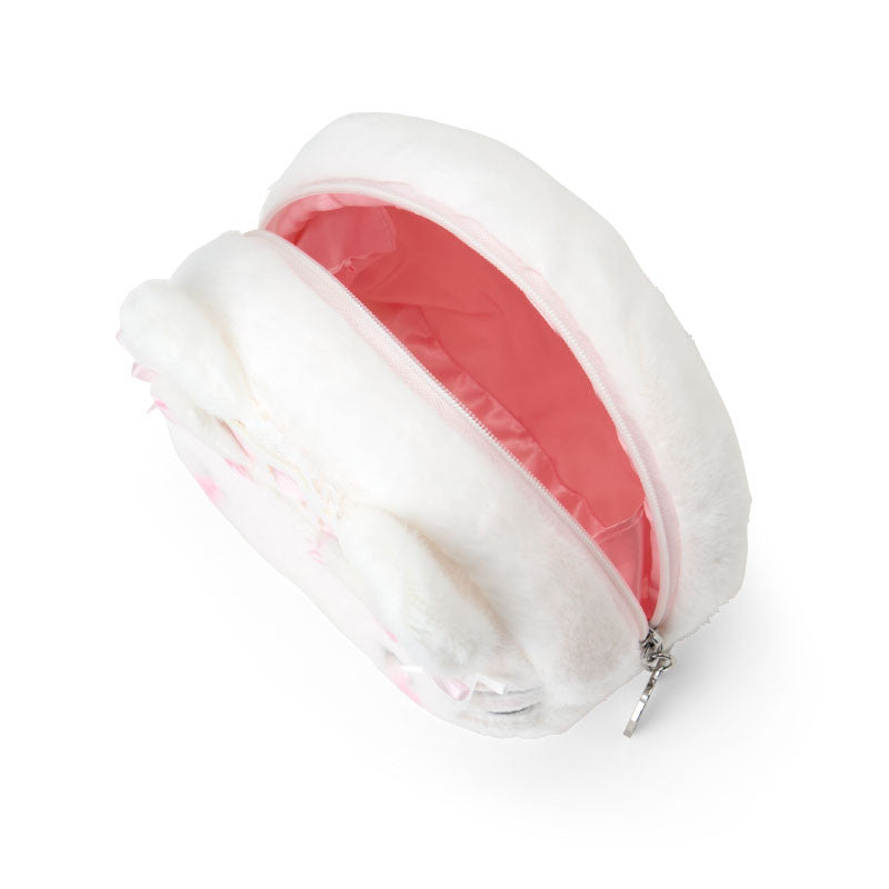 SANRIO | Hello Kitty Face-shaped Pouch 22.1 x 13.3 x 8.7cm (White Cat Ballerina)