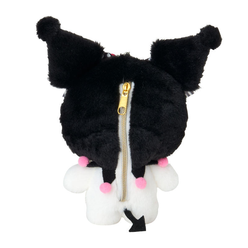 SANRIO | Kuromi Mascot Plush Pouch Keychain W15 x H16.5 x D5.5 cm (My Melody 50th Anniversary & Kuromi 20th