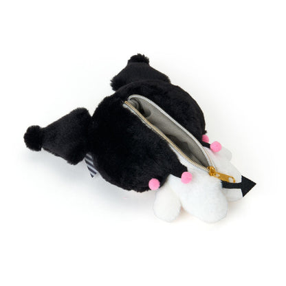 SANRIO | Kuromi Mascot Plush Pouch Keychain W15 x H16.5 x D5.5 cm (My Melody 50th Anniversary & Kuromi 20th