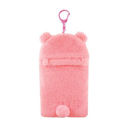 Gloomy Bear | Fluffy Photo Holder Card Case Keychain 160×90×20mm (Pink)