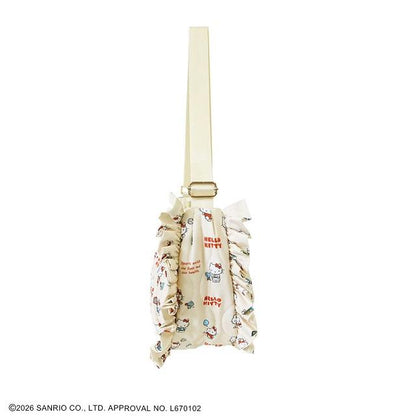 SANRIO x ACCOMMODE | Hello Kitty Quilting Frill Shoulder Bag 320x190x100mm
