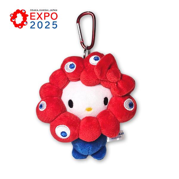 SANRIO | Hello Kitty Plush Keychain With Carabiner 140×120×90 mm (EXPO2025 Myaku-Myaku)