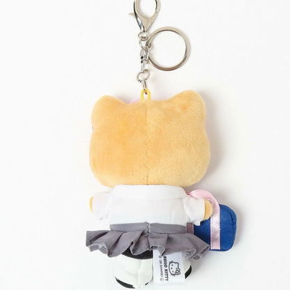 SANRIO x 10C REPIPI | Hello Kitty Mascot Fur Keychain Mascot Holder Bag Charm 100 x 55mm (Heisei Tanned)