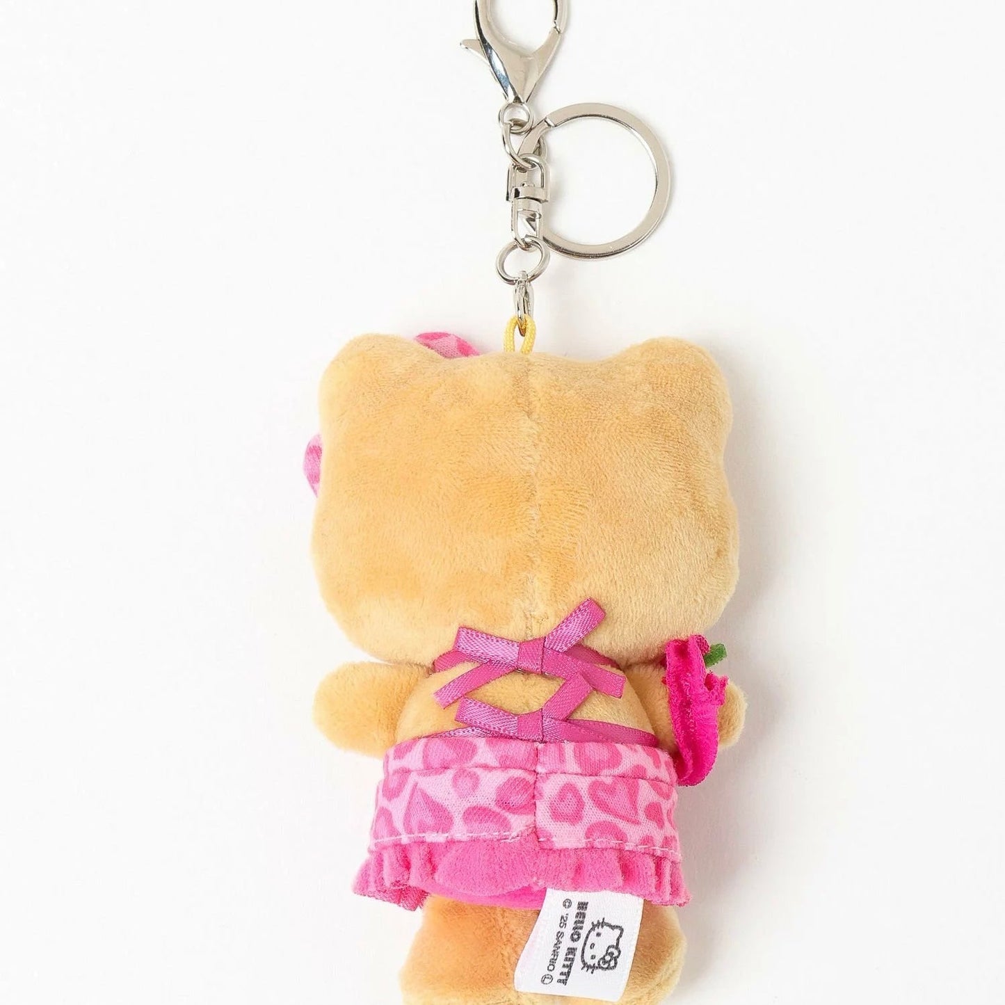 SANRIO x 10C REPIPI | Hello Kitty Mascot Fur Keychain Mascot Holder Bag Charm 100 x 55mm (Swimsuit Tanned)