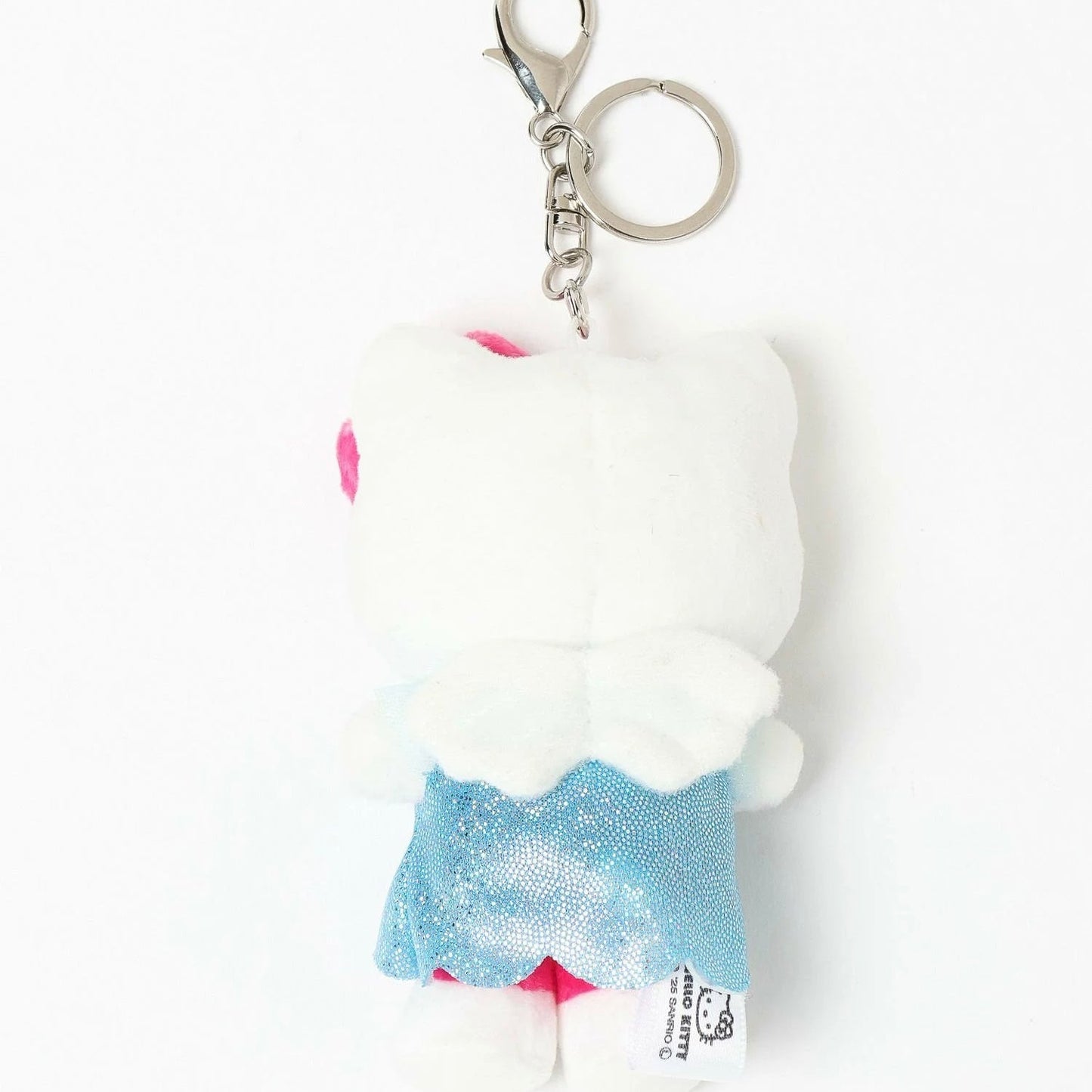 SANRIO x 10C REPIPI | Hello Kitty Mascot Fur Keychain Mascot Holder Bag Charm 100 x 55mm (Blue)
