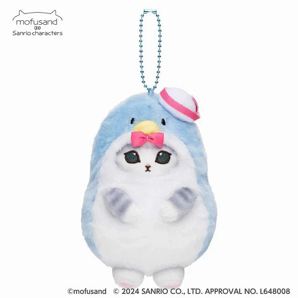 Mofusand X Sanrio | Mascot Holder Keychain Part2 Approx.13Cm 猫福 三丽鸥合作联名款 玩偶挂件/包挂/钥匙链 山姆企鹅 Tuxedosam