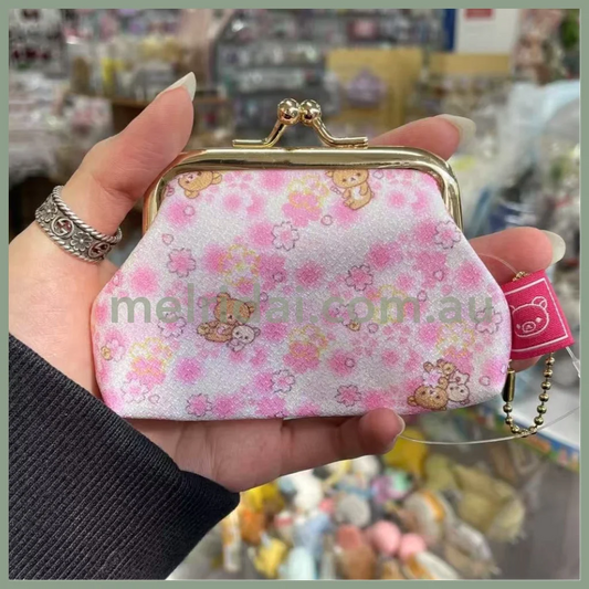 Rilakkuma | Mini Coin Purse Pouch Clasp Pouch (Sakura Collection)