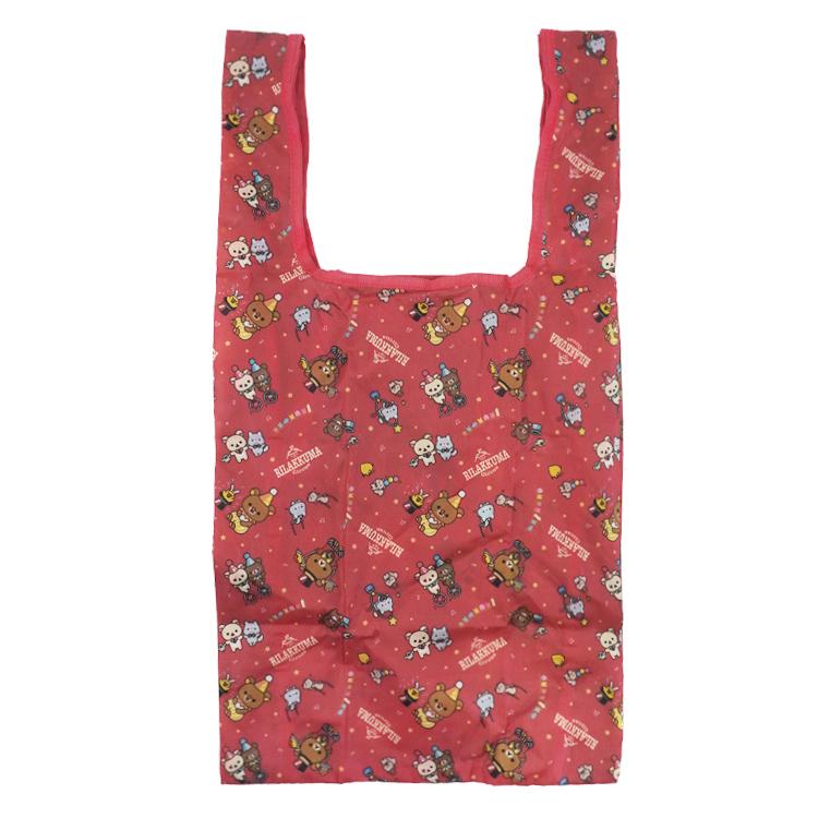 San-X | Foldable Eco Shopping Tote Bag 300×600Mm (Rilakkuma Circus)