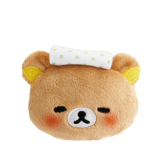 SAN-X | Rilakkuma Store Manger Limited Plush Badge 55×70×25mm (Fukuoka Warm Cozy)