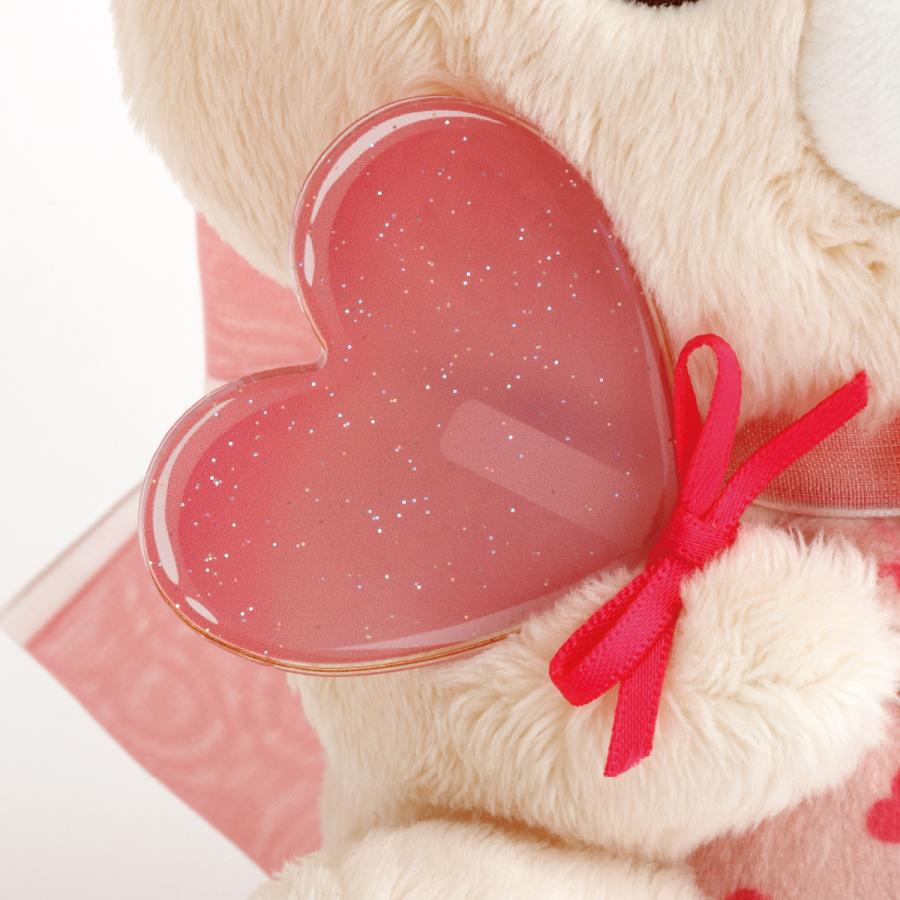 SAN-X | Korilakkuma Heart Theme Plush Toy Plush Doll 175x175x110mm (Rilakkuma Store Exclusive Collection)