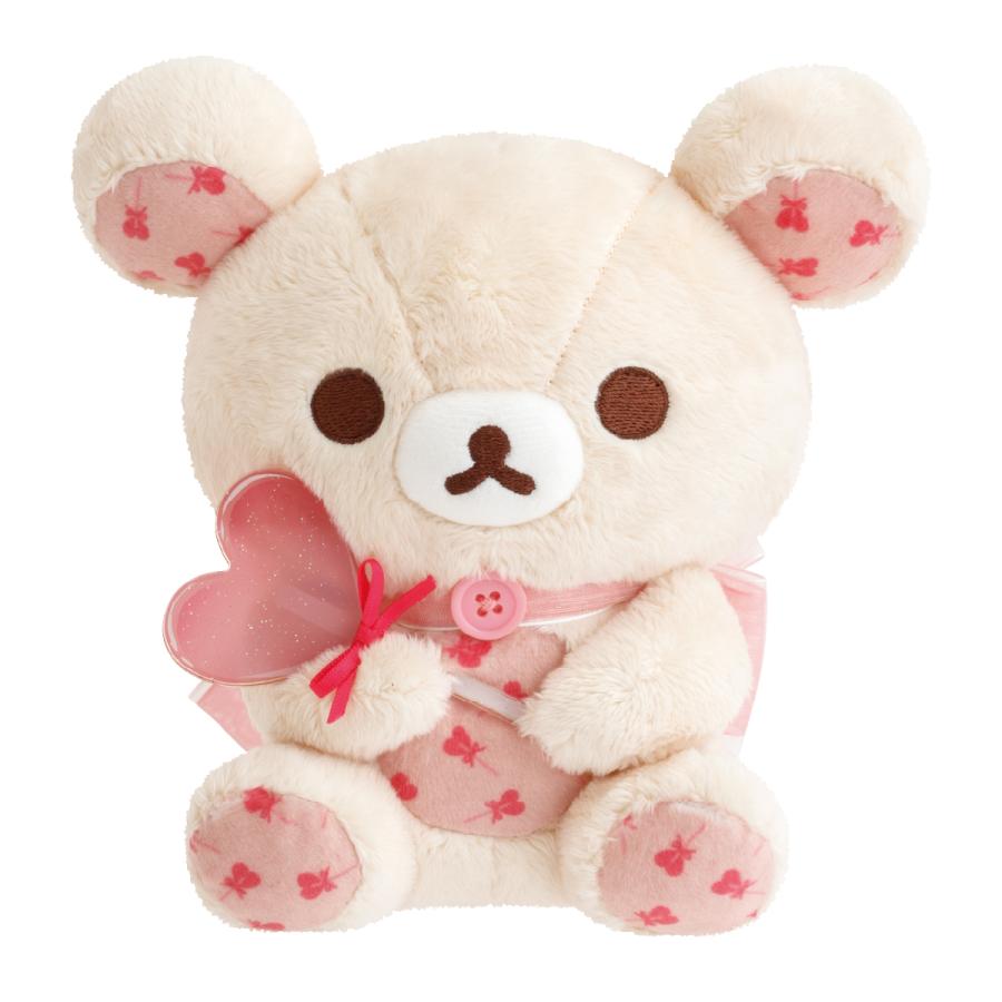 SAN-X | Korilakkuma Heart Theme Plush Toy Plush Doll 175x175x110mm (Rilakkuma Store Exclusive Collection)