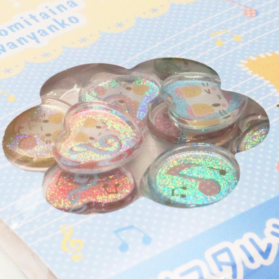 SANRIO | Marshmallow Masyumaro Crystal Sticker Musical Note 190×190×20mm