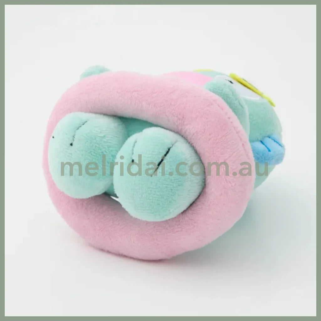 RODEO CROWNS x SANRIO | Hangyodon Mascot Holder Plush Keychain Bag Charm 12cm Approx. (Vacation Swimming Ring)