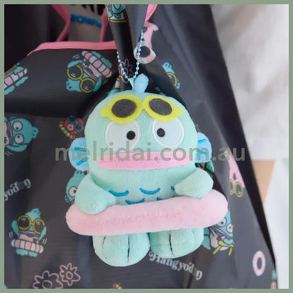 RODEO CROWNS x SANRIO | Hangyodon Mascot Holder Plush Keychain Bag Charm 12cm Approx. (Vacation Swimming Ring)