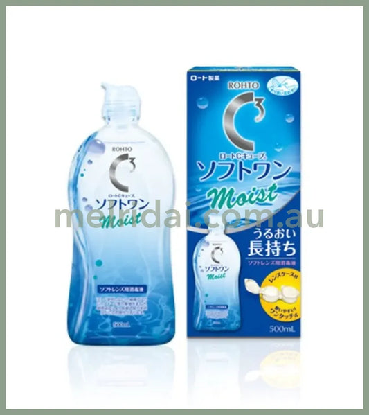 Rohto | C3 Contact Lenses Multi-Purpose Solution Moist 500Ml 乐敦3C 隐形眼镜护理液/洗净液 温和款