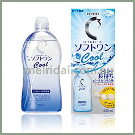 Rohto | Contact Lenses C Cube Soft One Cool 500Ml 乐敦3C 隐形眼镜护理液/洗净液 清凉款
