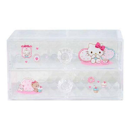 SANRIO | Hello Kitty Stacking Chest Drawer 163×93×90mm (Relaxing)