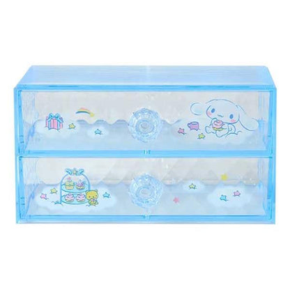 SANRIO | Cinnamoroll Stacking Chest Drawer 163×93×90mm (Relaxing)