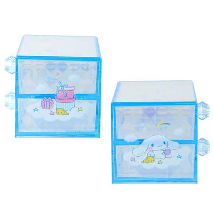 SANRIO | Cinnamoroll Stacking Chest Drawer 163×93×90mm (Relaxing)