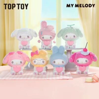 【Pre-Order】SANRIO x TOP TOY | My Melody 50th Anniversary Milk Candy Series Plush Keychain Blind Box