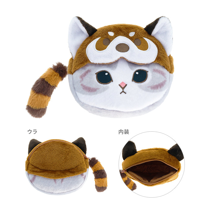 Mofusand | Mascot Pouch Pencil Case H210×W180×D55Mm (Red Panda Nyan)