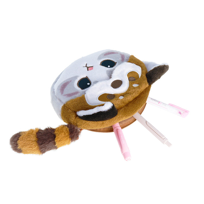 Mofusand | Mascot Pouch Pencil Case H210×W180×D55Mm (Red Panda Nyan)