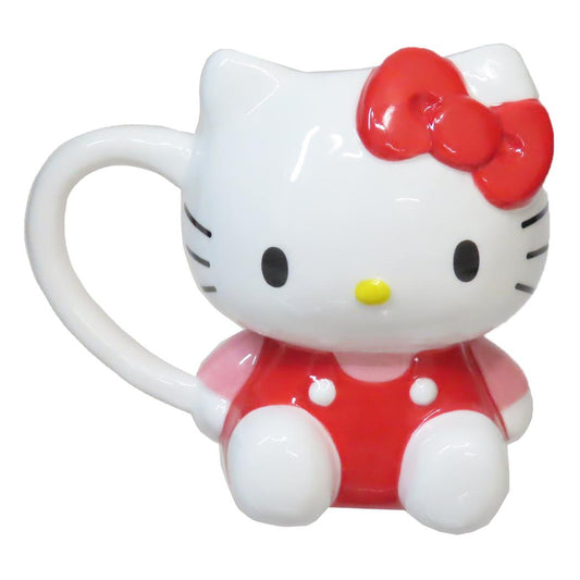 Sanrio | Die-Cut Mug 110X100X80Mm (Hello Kitty) 日本三丽鸥 陶瓷马克杯 凯蒂猫造型