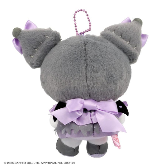 SANRIO | Kuromi Mascot Holder Plush Keychain Bag Charm 14×8.5×14cm (Angel and Little Devil)