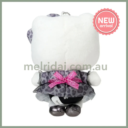 SABRIO | Hello Kitty Mascot Holder Plush Keychain Bag Charm 94 x 65 x 135mm (Monotone Animal)