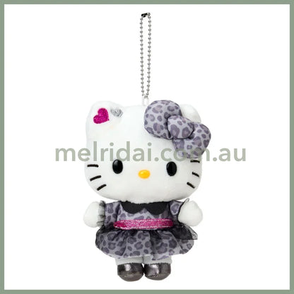 SABRIO | Hello Kitty Mascot Holder Plush Keychain Bag Charm 94 x 65 x 135mm (Monotone Animal)