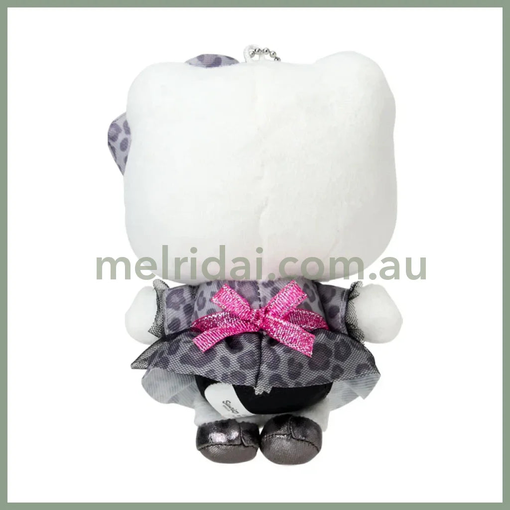 SABRIO | Hello Kitty Mascot Holder Plush Keychain Bag Charm 94 x 65 x 135mm (Monotone Animal)