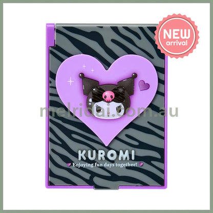 SABRIO | Kuromi Folding Mirror 70 x 8 x 90mm (Monotone Animal)