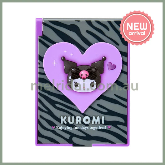 SABRIO | Kuromi Folding Mirror 70 x 8 x 90mm (Monotone Animal)