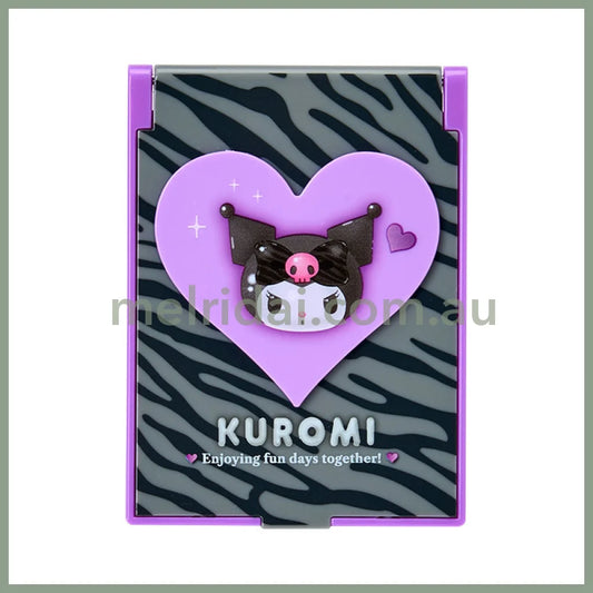 SABRIO | Kuromi Folding Mirror 70 x 8 x 90mm (Monotone Animal)