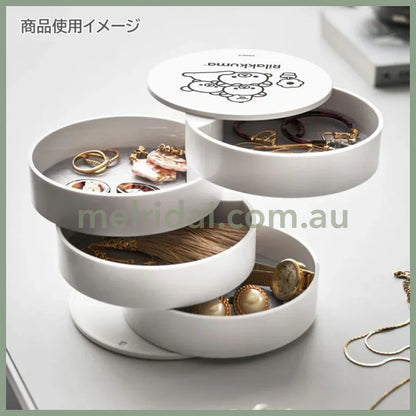 San-X | 4-tier Tray Accessory Tray 100×Φ100mm (Basic Rilakkuma Flower)