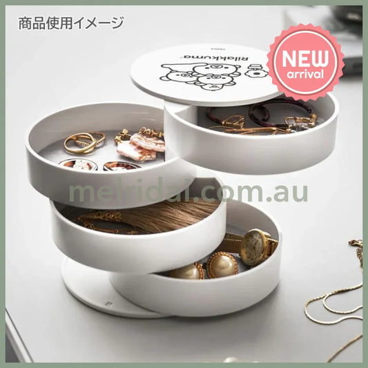 San-X | 4-tier Tray Accessory Tray 100×Φ100mm (Basic Rilakkuma Flower)