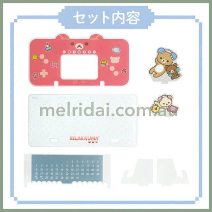 SAN-X | Acrylic Perpetual Calendar 75×155mm (Rilakkuma Gaming)