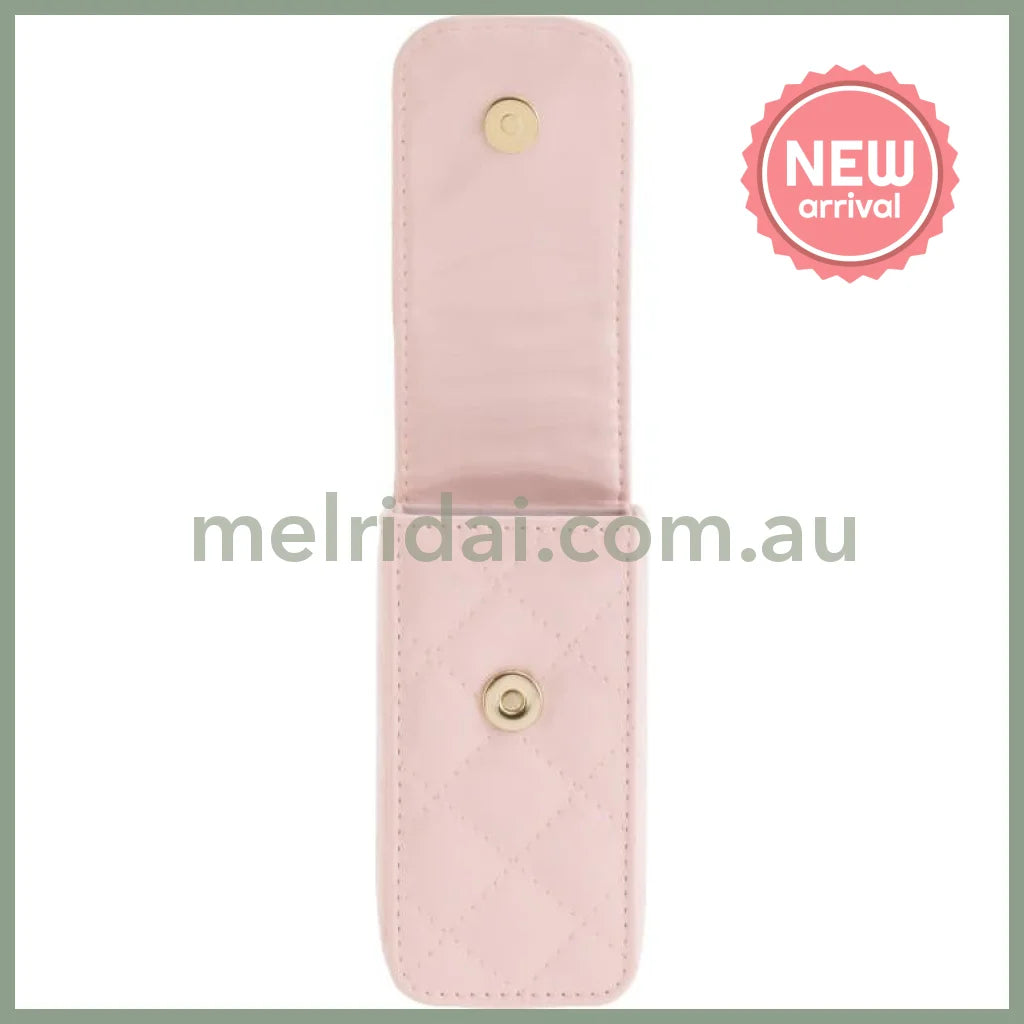 SAN-X | Chairoikoguma & Korilakkuma Lip Pouch with Carabine Ribbon Pink 100×50×35mm (Makeup Rilakkuma)