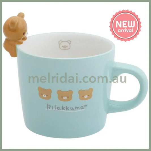SAN X | Chairoikoguma Mug with Mascot Nokkari Figure 120×120×105mm