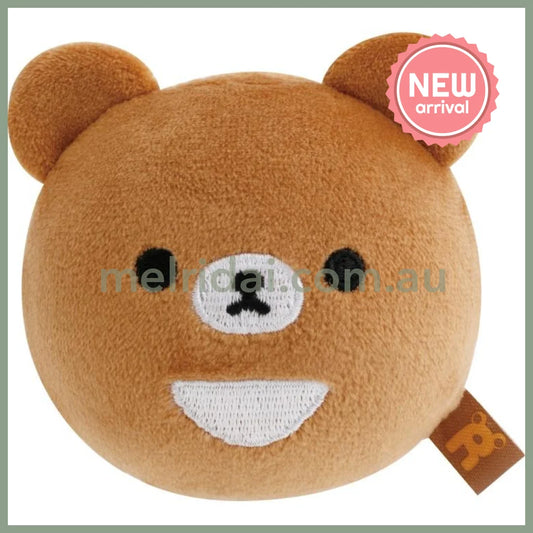 SAN X | Chairoikoguma Squish Round Plush Doll Face 65×65×65mm