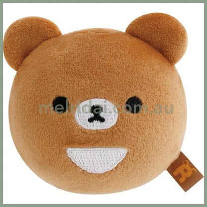 SAN X | Chairoikoguma Squish Round Plush Doll Face 65×65×65mm