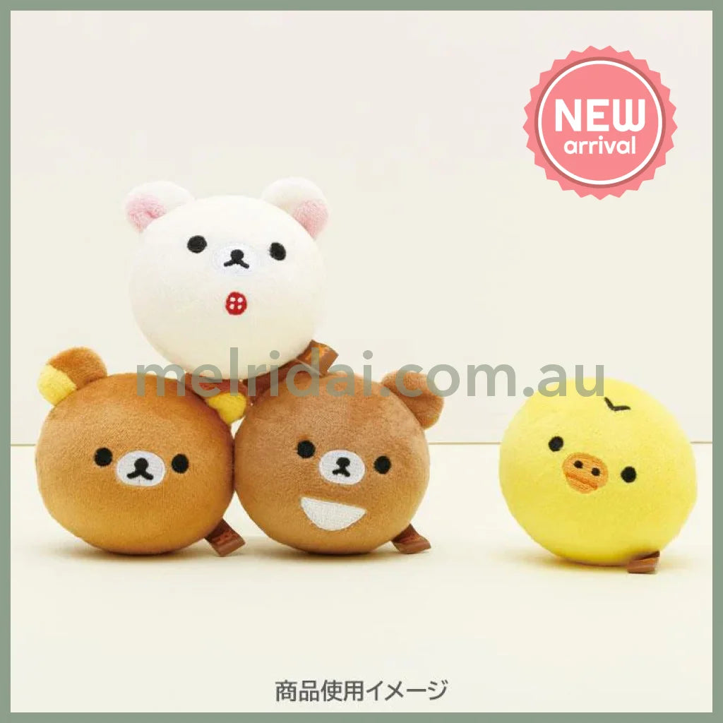 SAN X | Chairoikoguma Squish Round Plush Doll Face 65×65×65mm