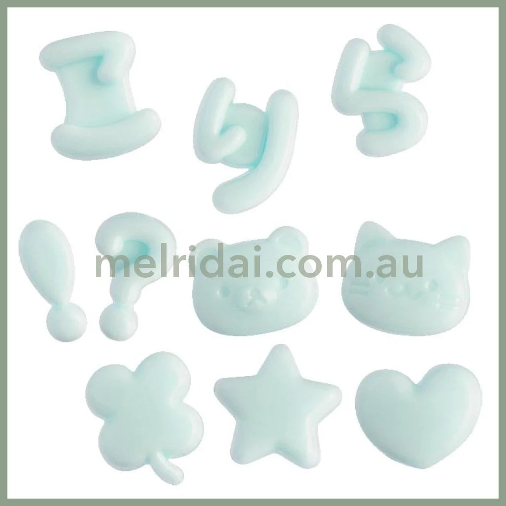 SAN-X | Character Select Coparts Custom Keychain Compatible Letter Parts 130 x W115 x D5mm (Mint)