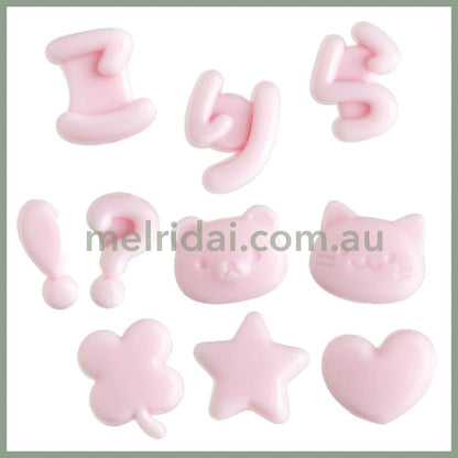 SAN-X | Character Select Coparts Custom Keychain Compatible Letter Parts 130 x W115 x D5mm (Pink)
