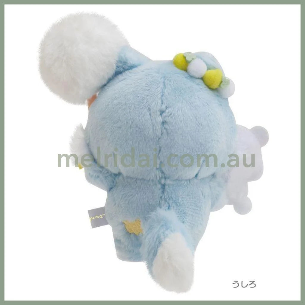 San-X | Dandelion And Futago Hamster Blue Wolf Plush Keychain H120×W120×D50Mm /
