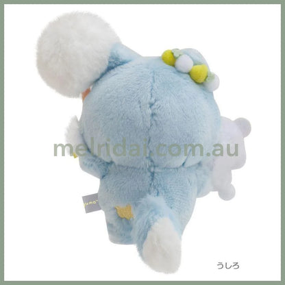 San-X | Dandelion And Futago Hamster Blue Wolf Plush Keychain H120×W120×D50Mm /