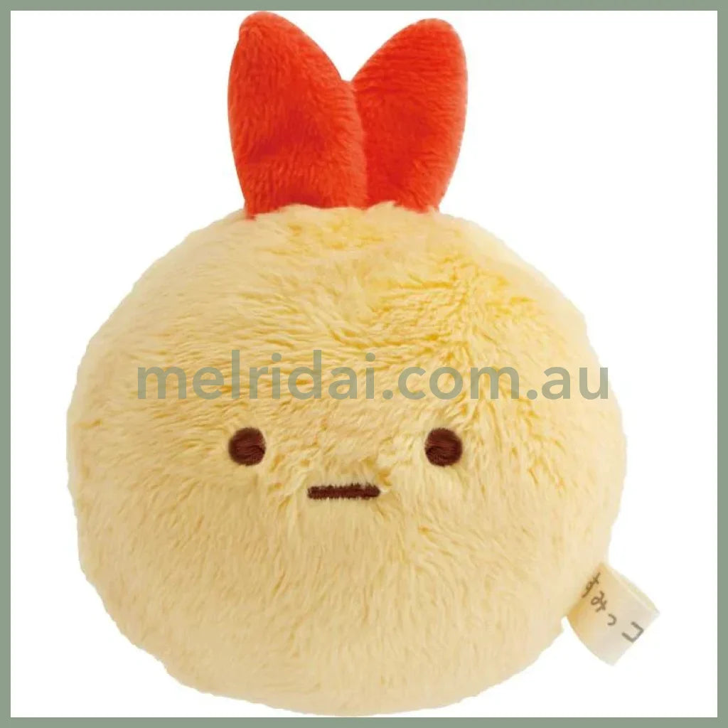 SAN X | Ebifurai no Shippo Fried Shrimp Squish Round Plush Doll Face 65×65×65mm