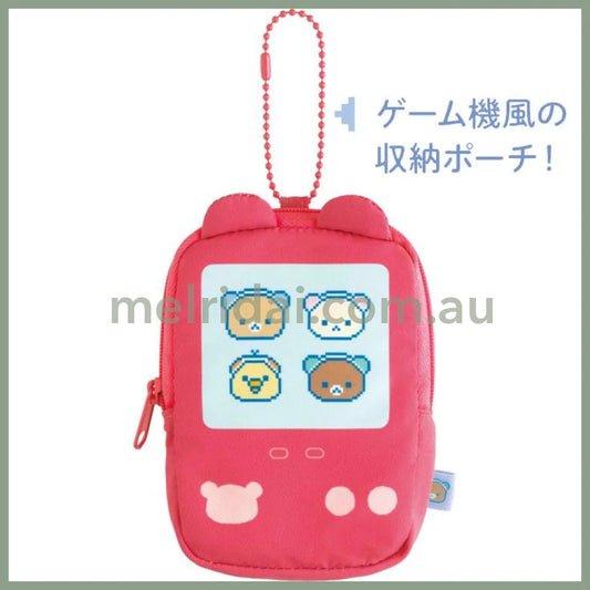 SAN-X | Eco Shopping Bag & Mascot Pouch 100 x 115 x 20 mm (Rilakkuma Gaming Pixel Art)